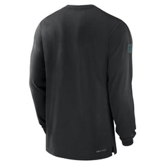 Philadelphia Eagles Sideline Player Performance Long Sleeve T-Shirt - Black T-shirts