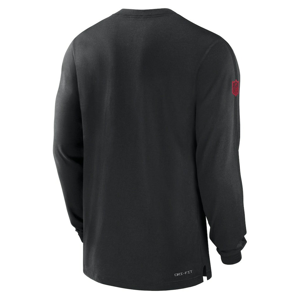 Atlanta Falcons Sideline Player Performance Long Sleeve T-Shirt - Black T-shirts