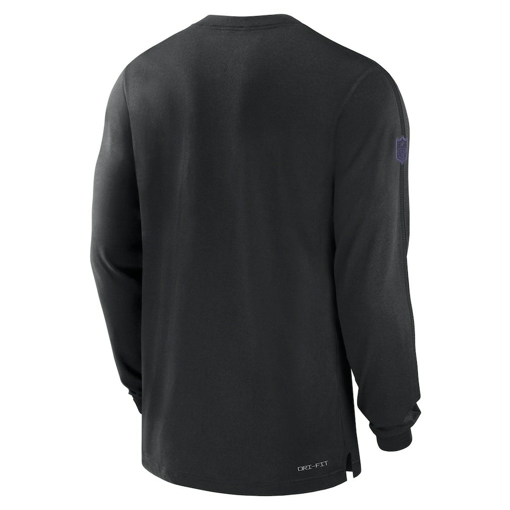 Baltimore Ravens Sideline Player Performance Long Sleeve T-Shirt - Black T-shirts