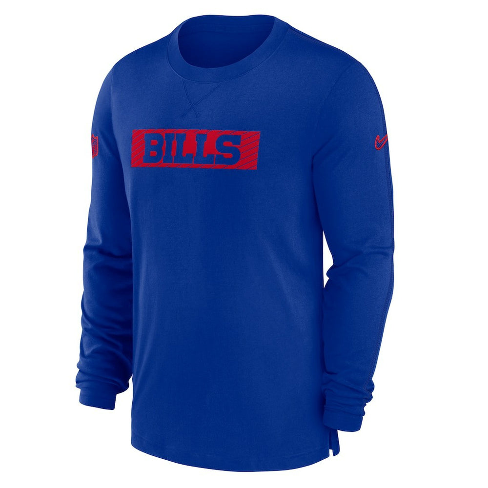 Buffalo Bills Sideline Player Performance Long Sleeve T-Shirt - Royal T-shirts