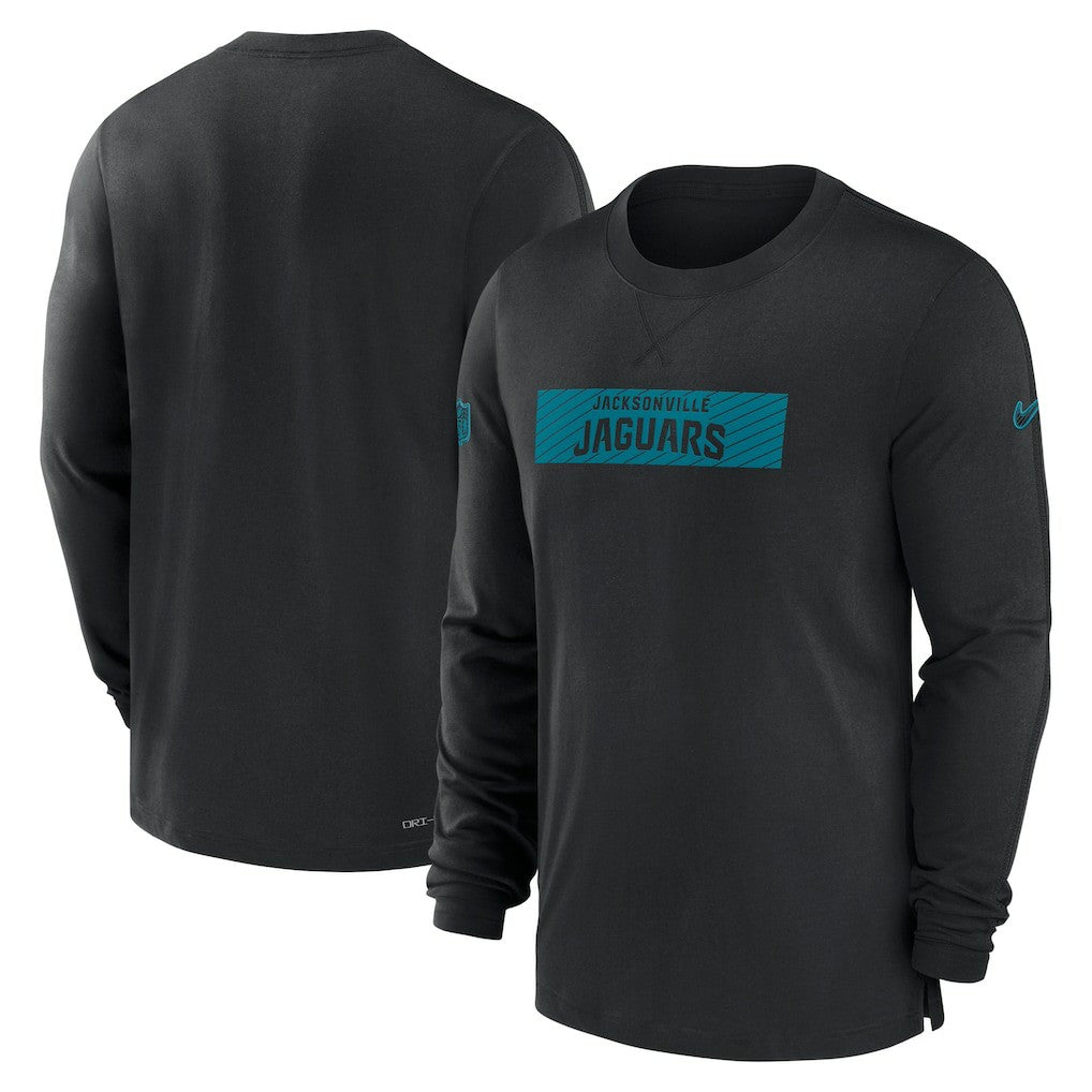 Jacksonville Jaguars Sideline Player Performance Long Sleeve T-Shirt - Black T-shirts