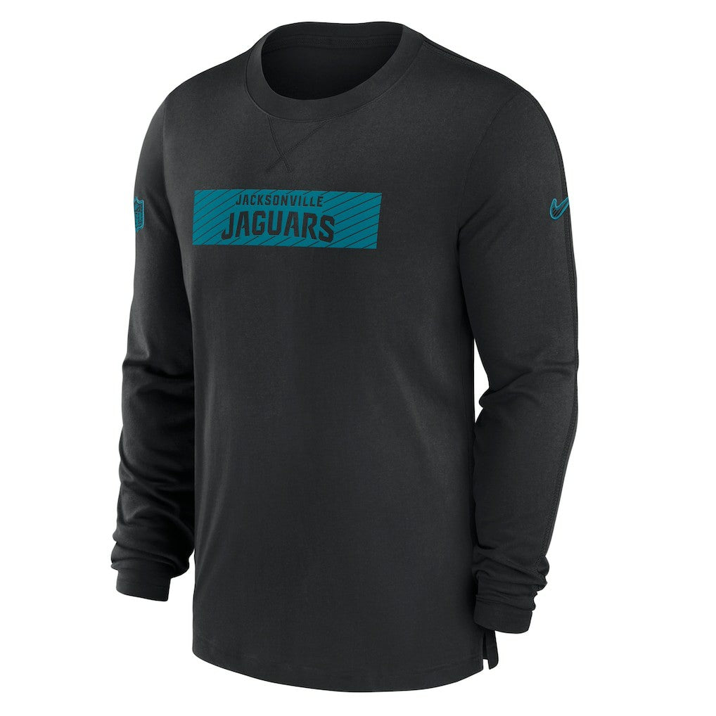 Jacksonville Jaguars Sideline Player Performance Long Sleeve T-Shirt - Black T-shirts