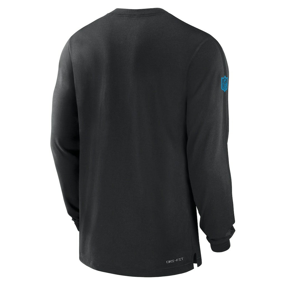Carolina Panthers Sideline Player Performance Long Sleeve T-Shirt - Black T-shirts