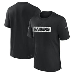 Las Vegas Raiders Sideline Player Performance T-Shirt - Black T-shirts