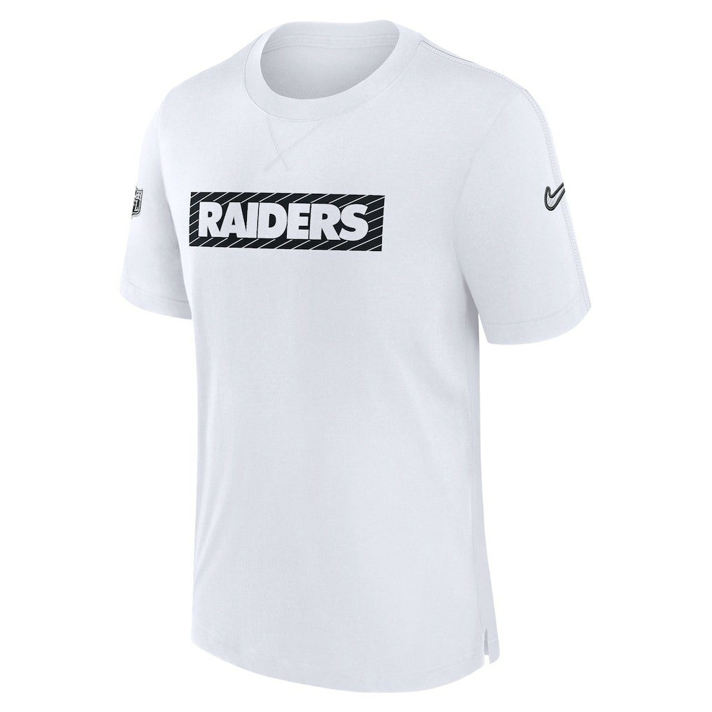 Las Vegas Raiders Sideline Player Performance T-Shirt - White T-shirts