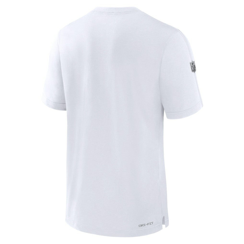 Las Vegas Raiders Sideline Player Performance T-Shirt - White T-shirts