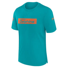 Miami Dolphins Sideline Player Performance T-Shirt - Aqua T-shirts