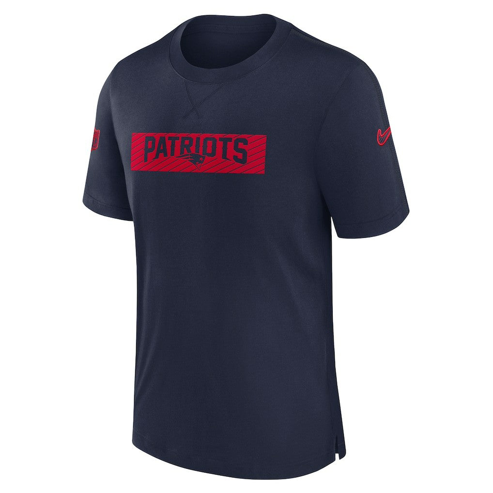 New England Patriots Sideline Player Performance T-Shirt - Navy T-shirts