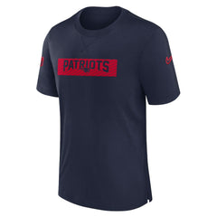 New England Patriots Sideline Player Performance T-Shirt - Navy T-shirts