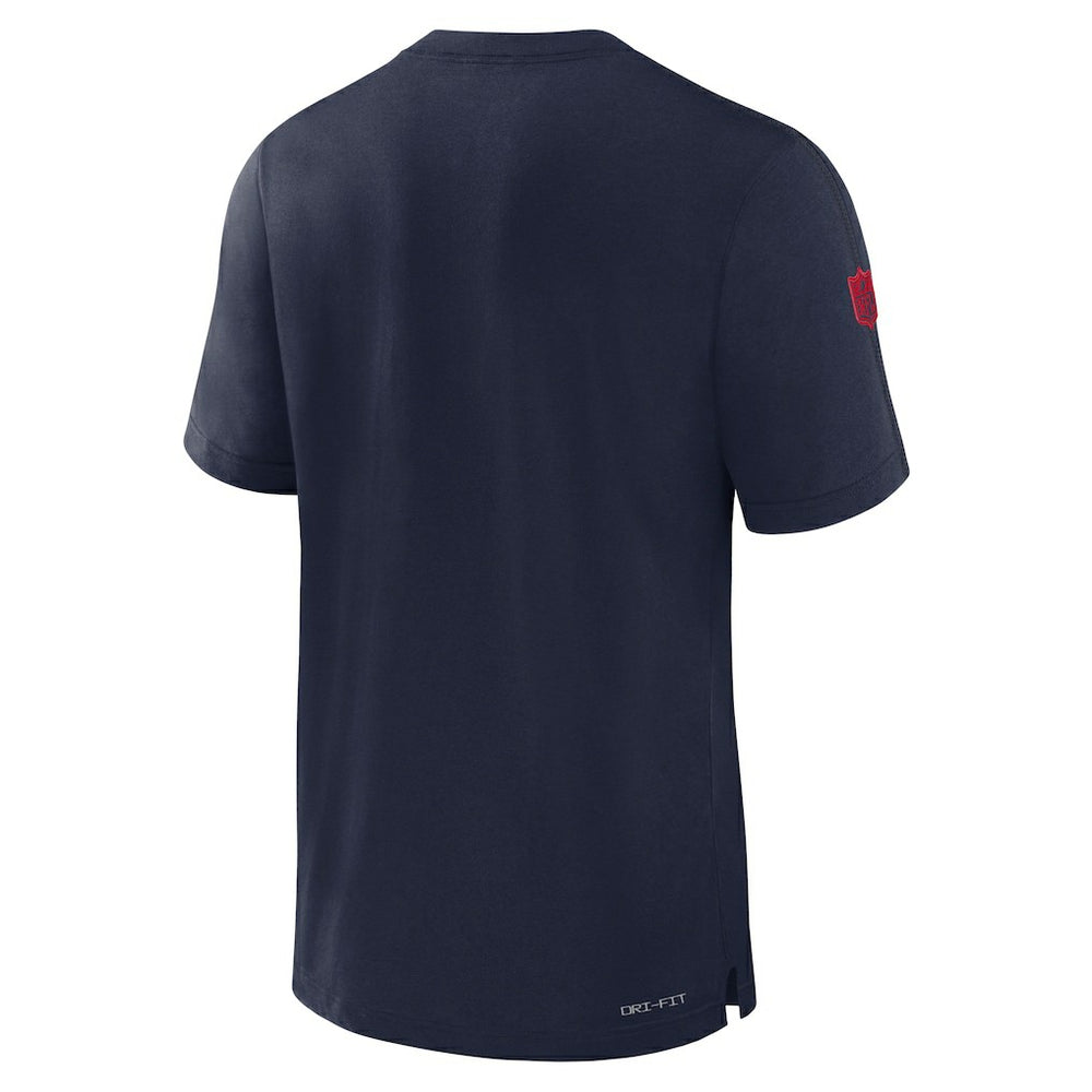 New England Patriots Sideline Player Performance T-Shirt - Navy T-shirts