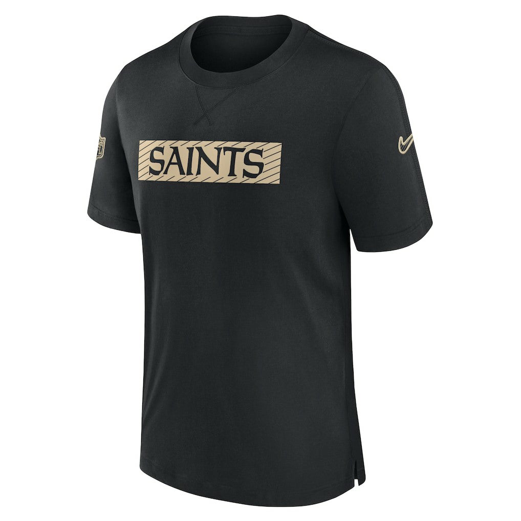 New Orleans Saints Sideline Player Performance T-Shirt - Black T-shirts