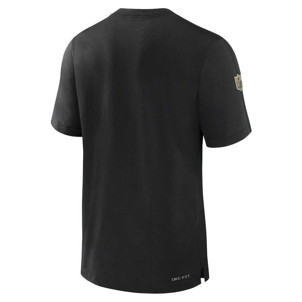 New Orleans Saints Sideline Player Performance T-Shirt - Black T-shirts