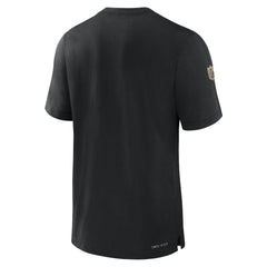 New Orleans Saints Sideline Player Performance T-Shirt - Black T-shirts