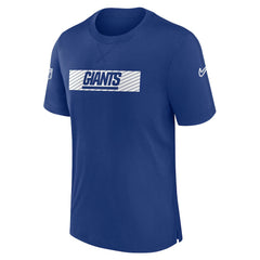 New York Giants Sideline Player Performance T-Shirt - Royal T-shirts