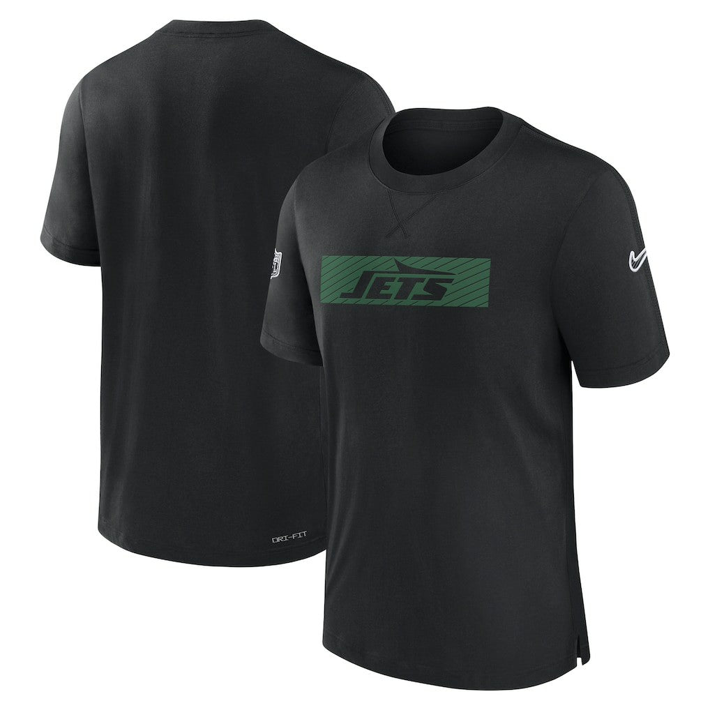 New York Jets Sideline Player Performance T-Shirt - Black T-shirts