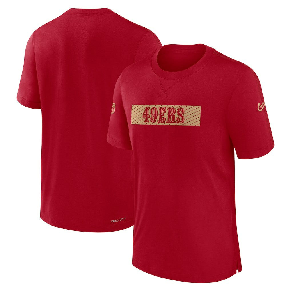 San Francisco 49ers Sideline Player Performance T-Shirt - Scarlet T-shirts