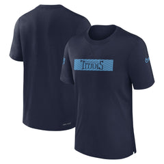 Tennessee Titans Sideline Player Performance T-Shirt - Navy T-shirts