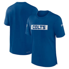 Indianapolis Colts Sideline Player Performance T-Shirt - Royal T-shirts