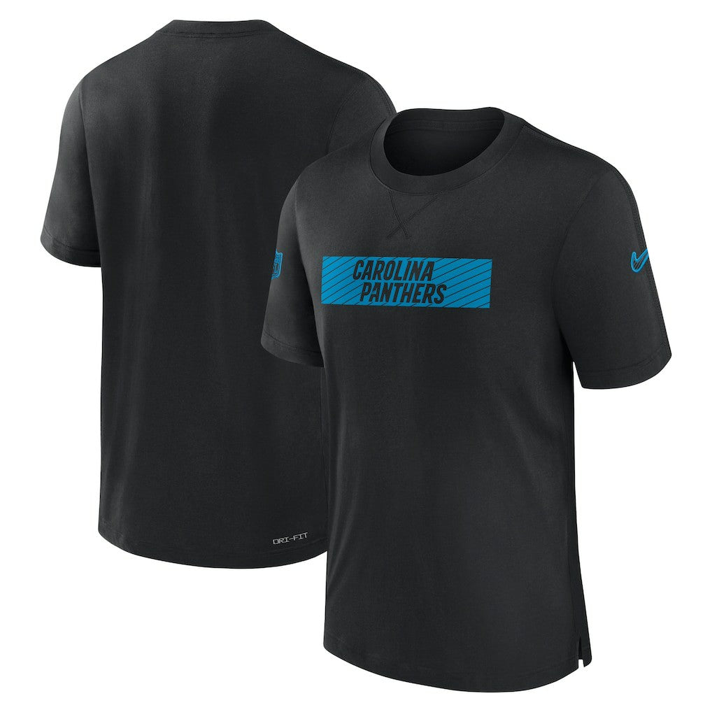 Carolina Panthers Sideline Player Performance T-Shirt - Black T-shirts