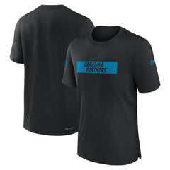 Carolina Panthers Sideline Player Performance T-Shirt - Black T-shirts