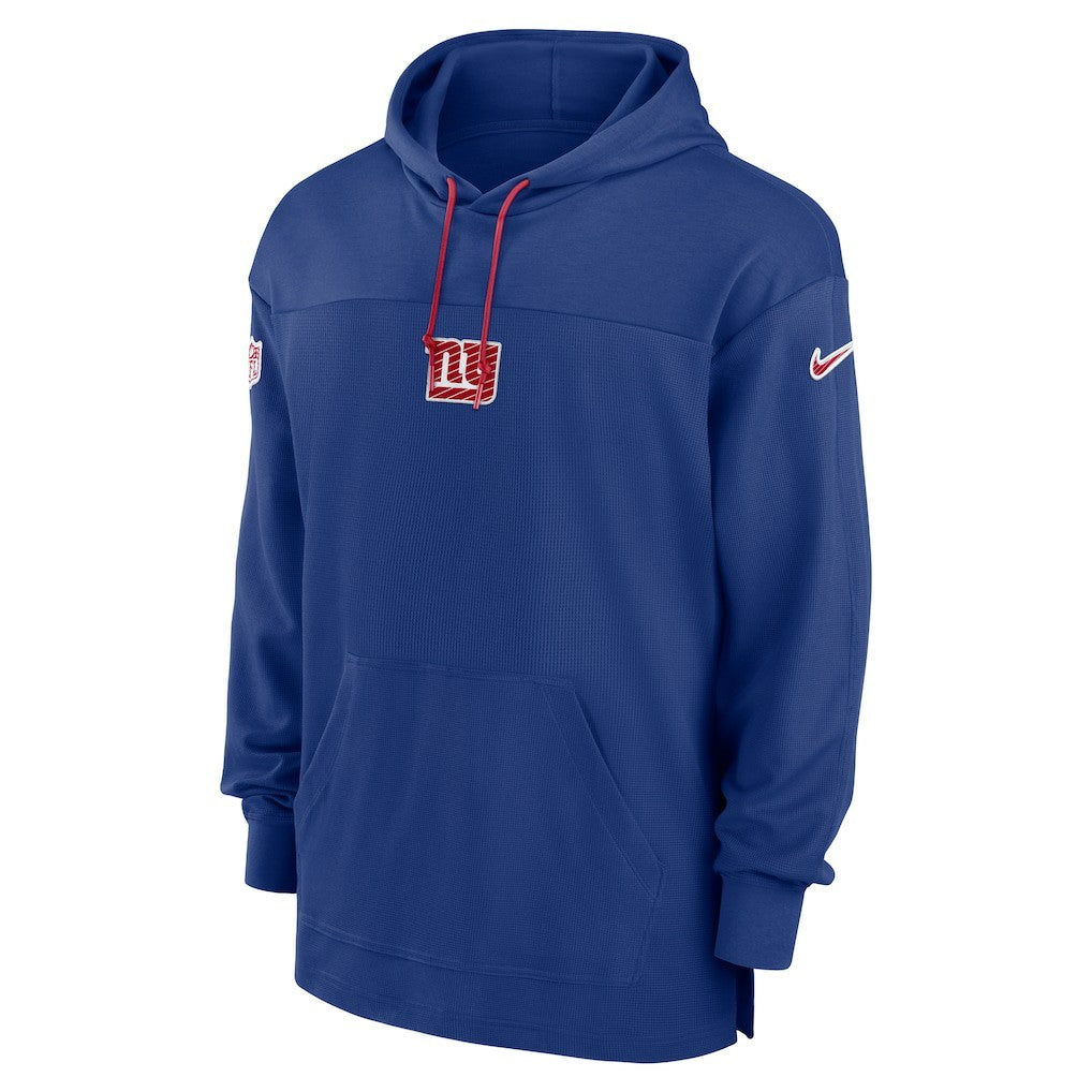 New York Giants Sideline Jersey Performance Pullover Hoodie - Royal Jerseys