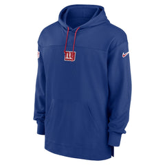 New York Giants Sideline Jersey Performance Pullover Hoodie - Royal Jerseys