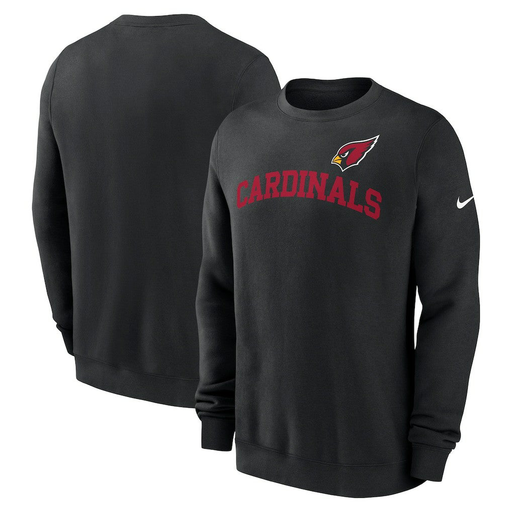 Arizona Cardinals Club Pullover Sweatshirt - Black Pullover