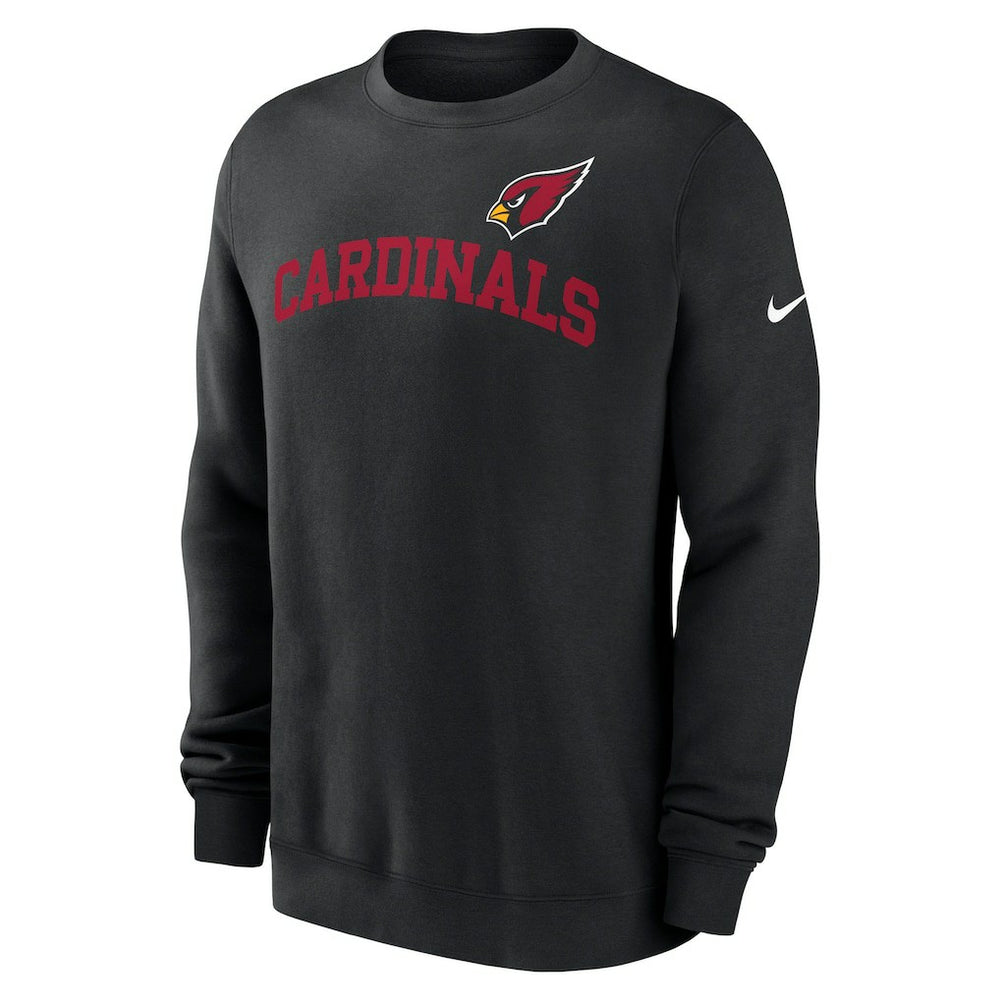 Arizona Cardinals Club Pullover Sweatshirt - Black Pullover