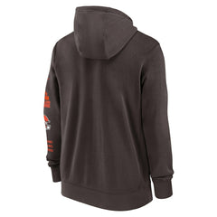 Cleveland Browns Primetime Club Full-Zip Hoodie - Brown Hoodies