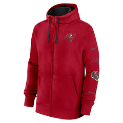 Tampa Bay Buccaneers Primetime Club Full-Zip Hoodie - Red Hoodies