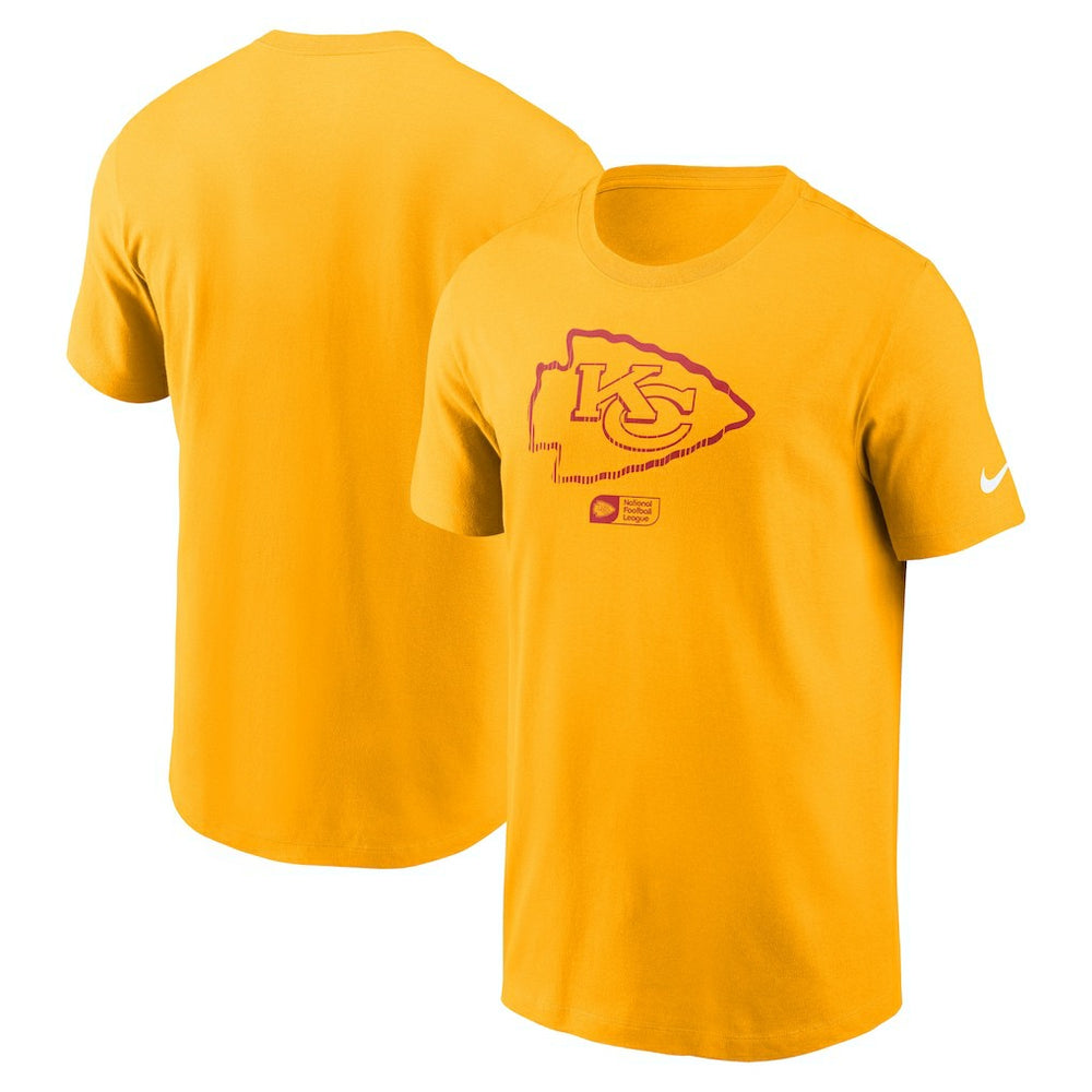 Kansas City Chiefs Faded Essential T-Shirt  - Gold T-shirts