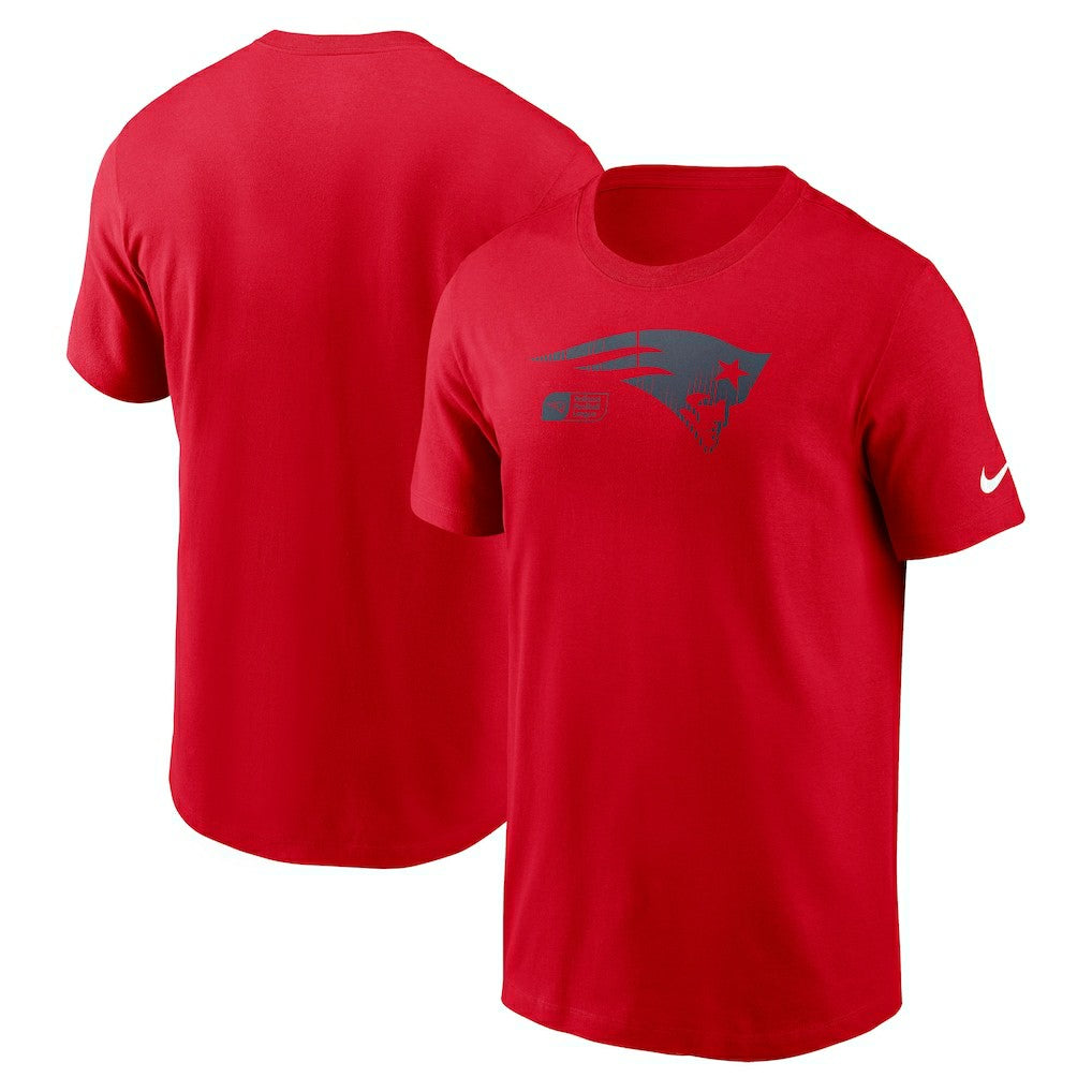 New England Patriots Faded Essential T-Shirt  - Red T-shirts