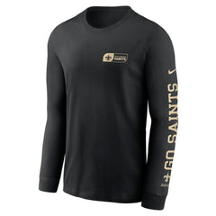 New Orleans Saints All Out Long Sleeve T-Shirt - Black T-shirts
