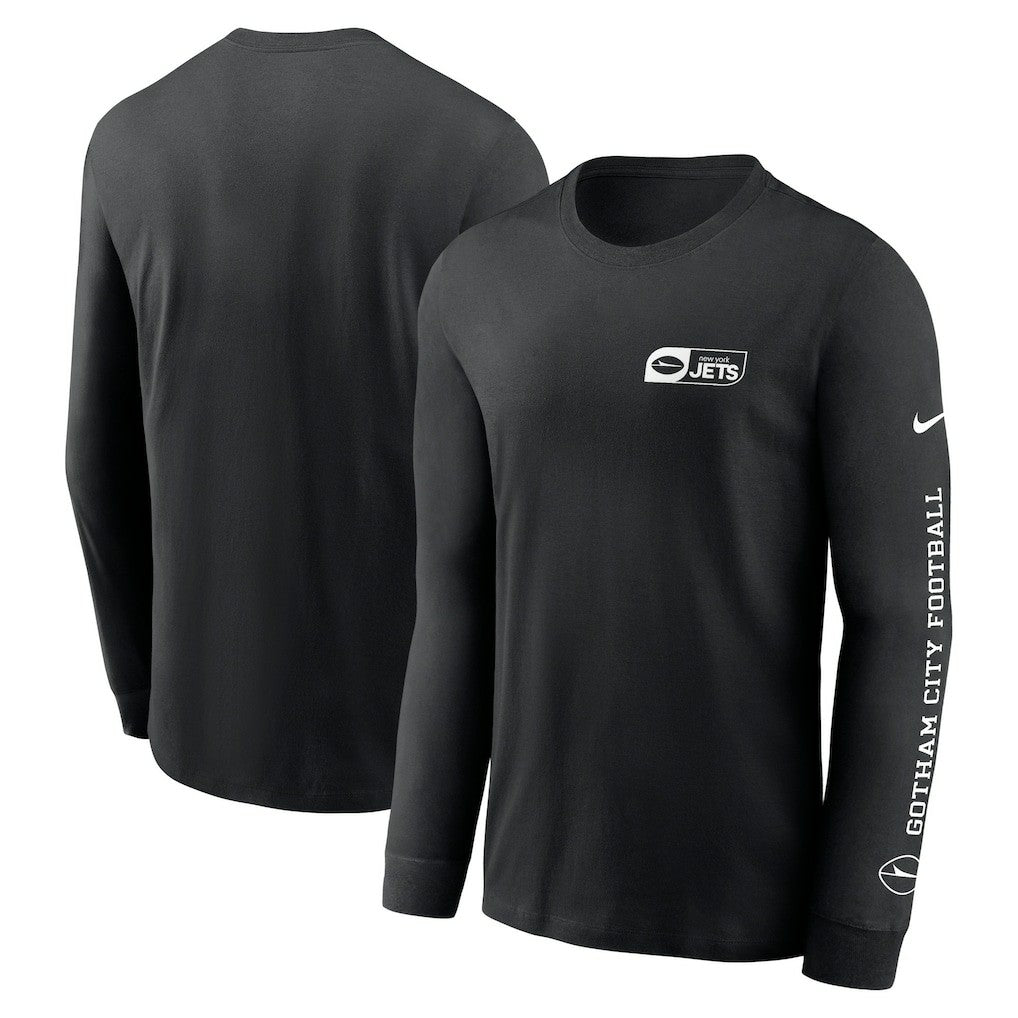 New York Jets All Out Long Sleeve T-Shirt - Black T-shirts