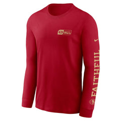 San Francisco 49ers All Out Long Sleeve T-Shirt - Scarlet T-shirts