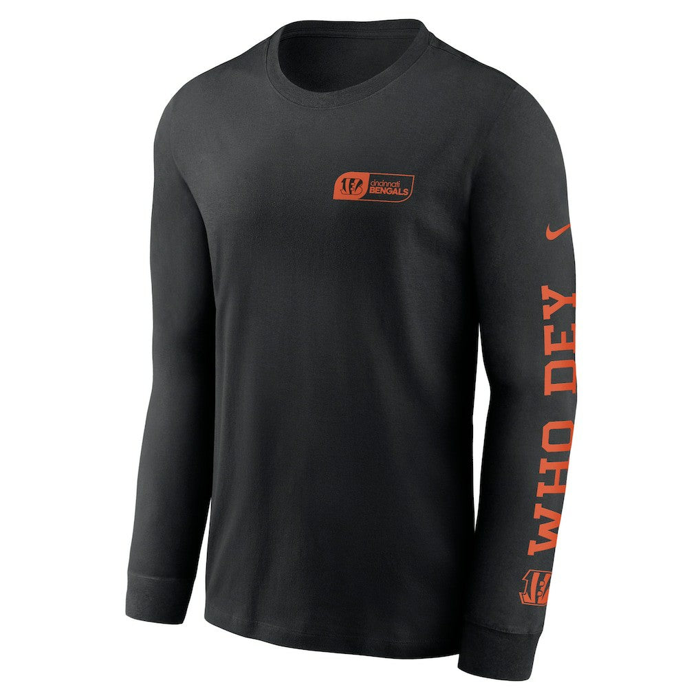 Cincinnati Bengals All Out Long Sleeve T-Shirt - Black T-shirts