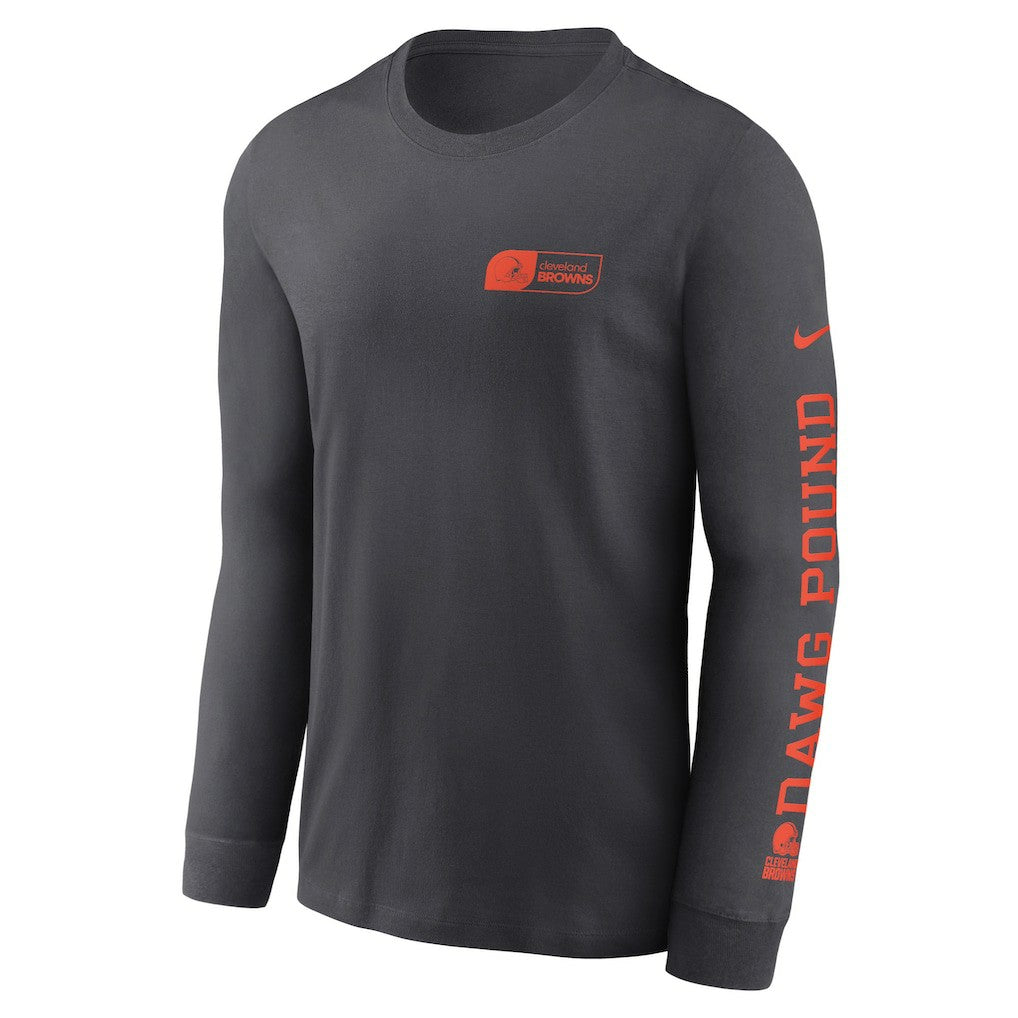Cleveland Browns All Out Long Sleeve T-Shirt - Anthracite T-shirts