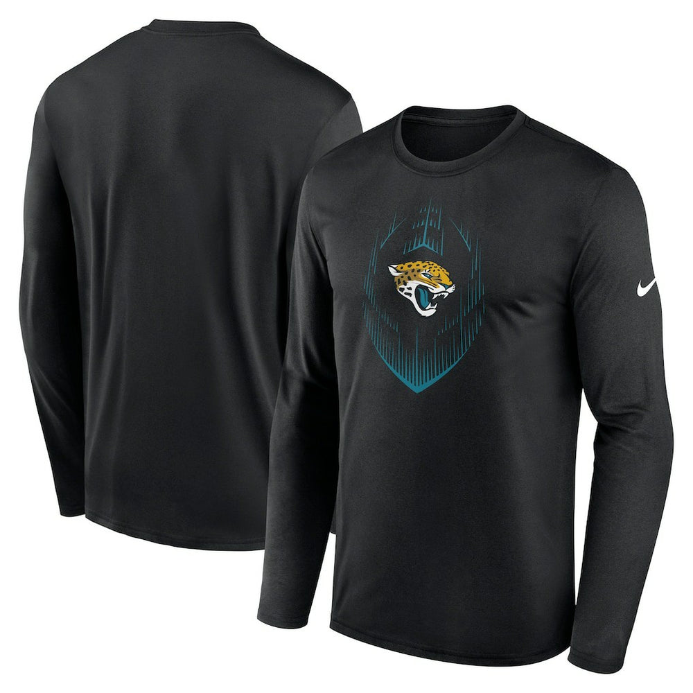 Jacksonville Jaguars Icon Legend Performance Long Sleeve T-Shirt - Black T-shirts