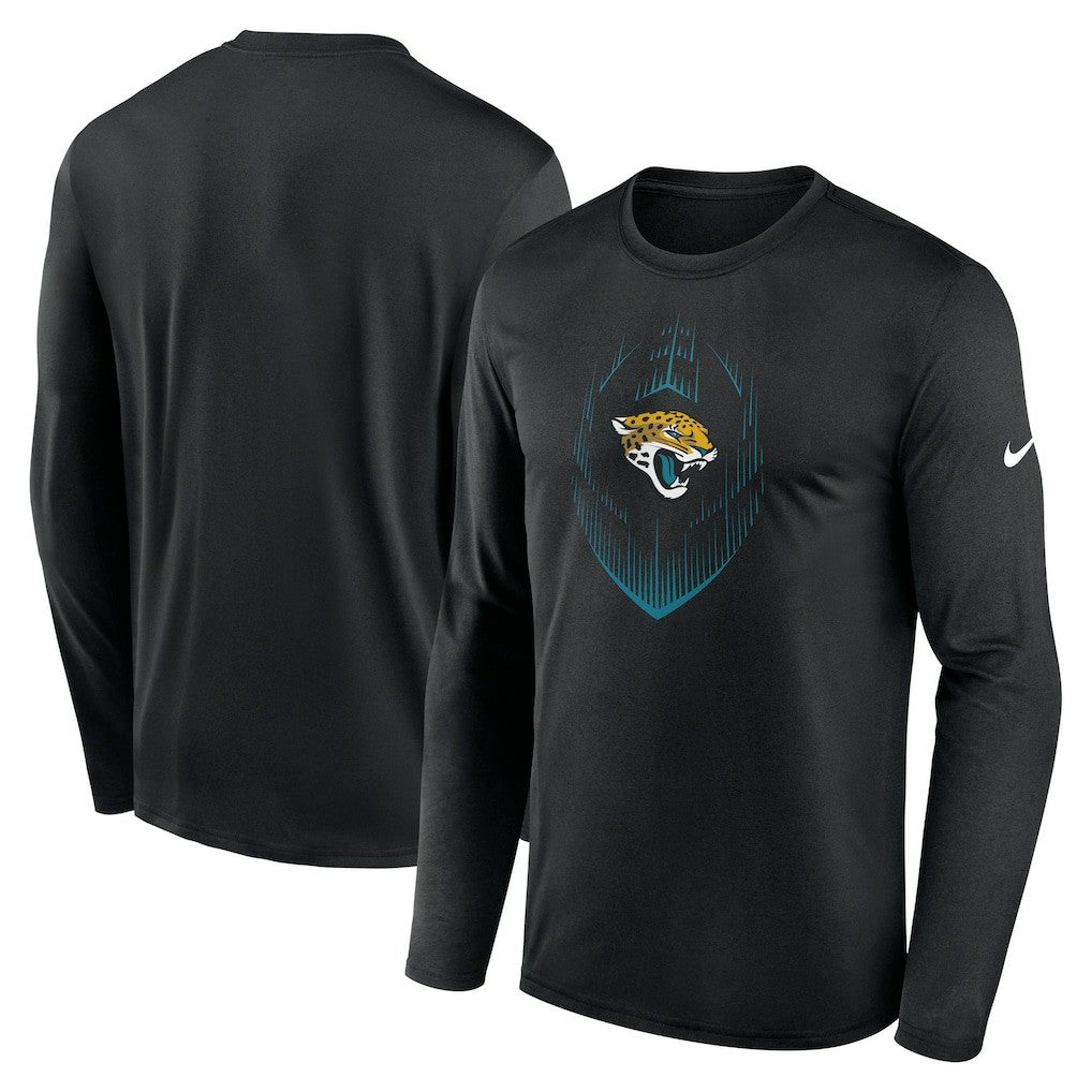 Jacksonville Jaguars Icon Legend Performance Long Sleeve T-Shirt - Black T-shirts