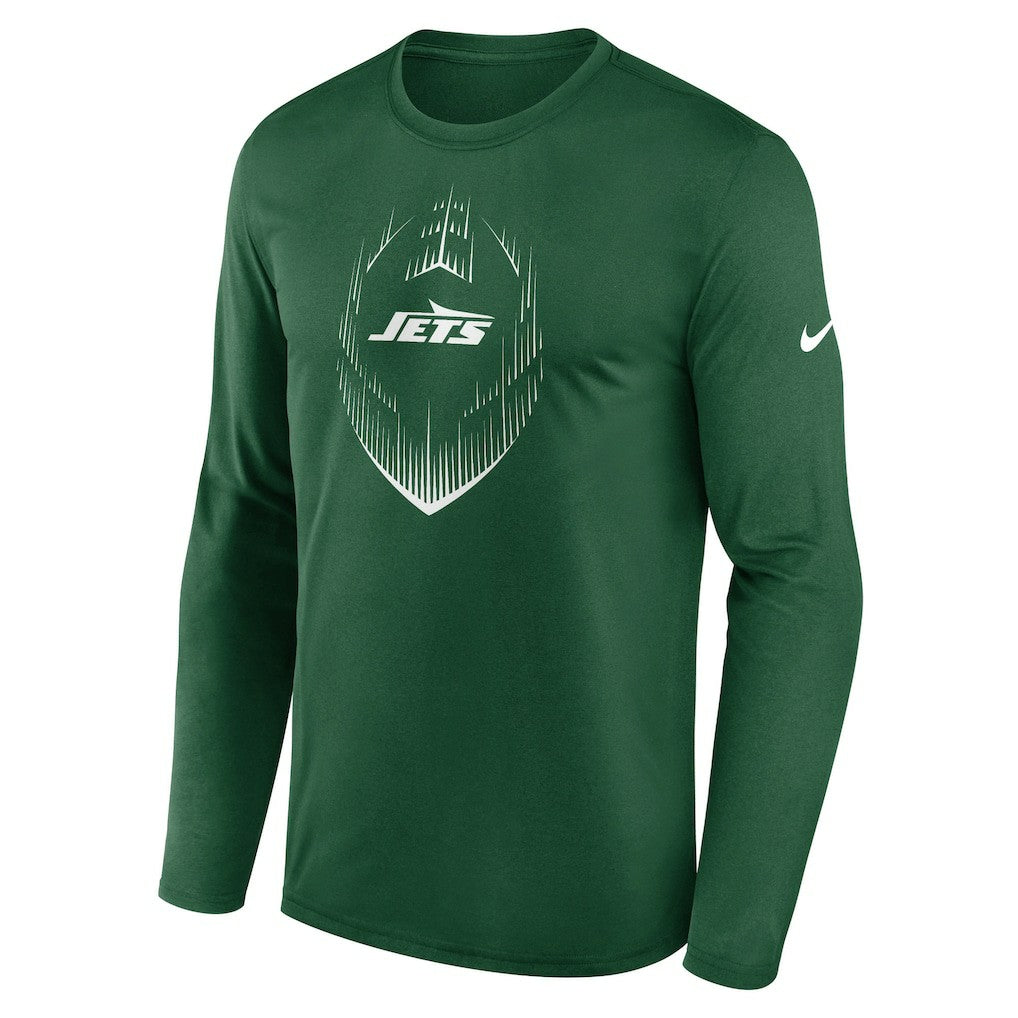 New York Jets Icon Legend Performance Long Sleeve T-Shirt - Green T-shirts