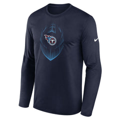 Tennessee Titans Icon Legend Performance Long Sleeve T-Shirt - Navy T-shirts