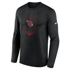 Arizona Cardinals Icon Legend Performance Long Sleeve T-Shirt - Black T-shirts