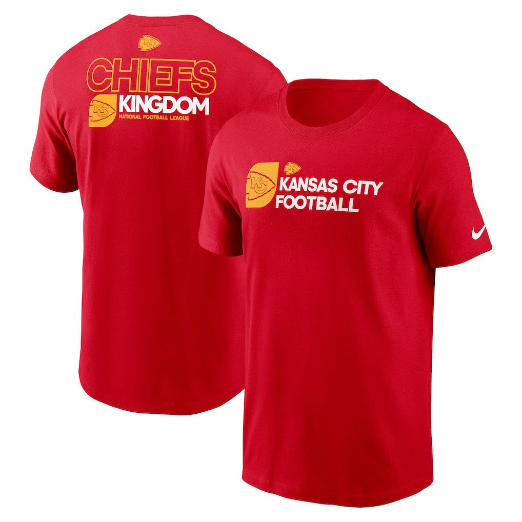 Kansas City Chiefs Outline T-Shirt - Red T-shirts