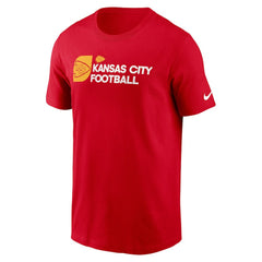 Kansas City Chiefs Outline T-Shirt - Red T-shirts