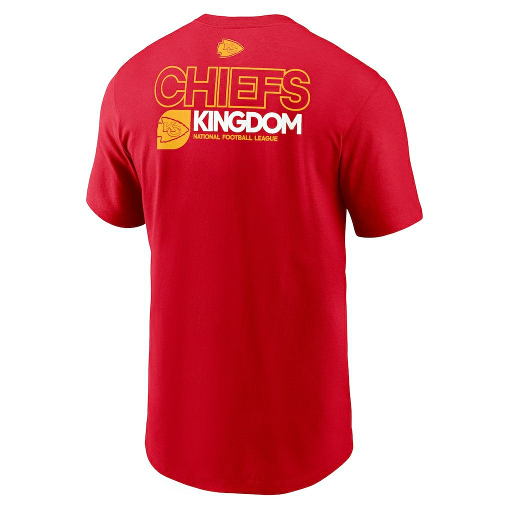 Kansas City Chiefs Outline T-Shirt - Red T-shirts