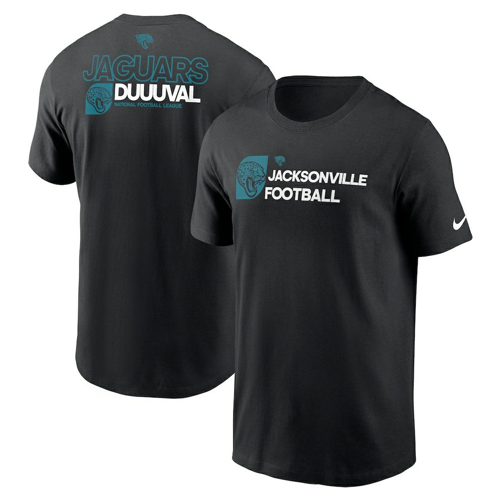 Jacksonville Jaguars Outline T-Shirt - Black T-shirts