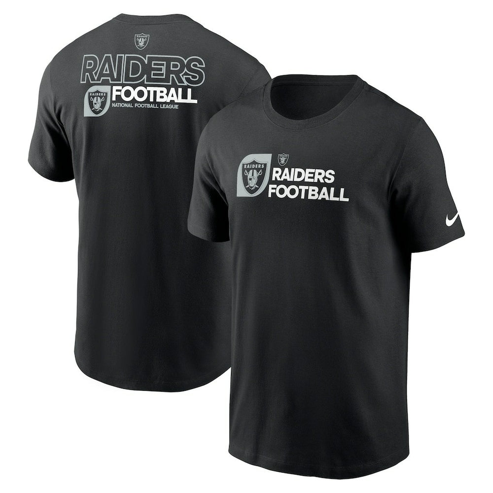 Las Vegas Raiders Outline T-Shirt - Black T-shirts