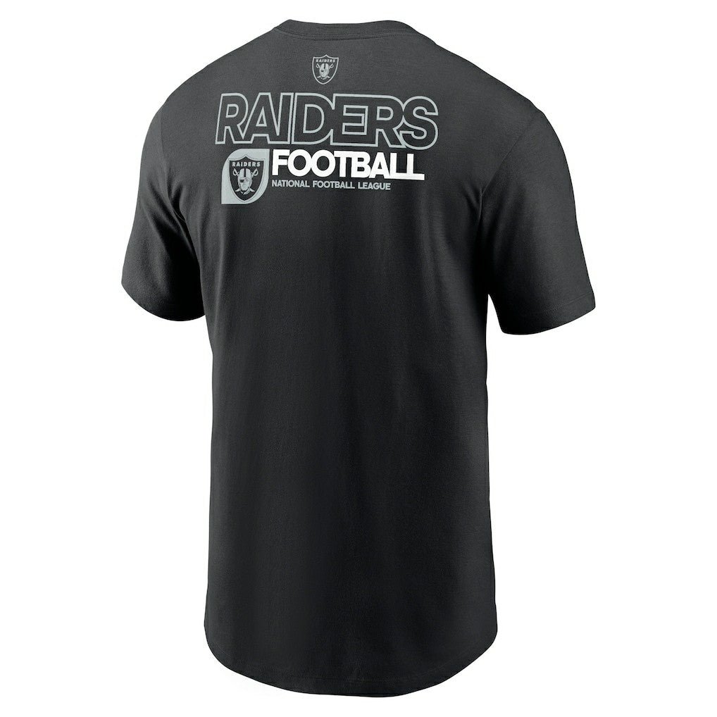 Las Vegas Raiders Outline T-Shirt - Black T-shirts