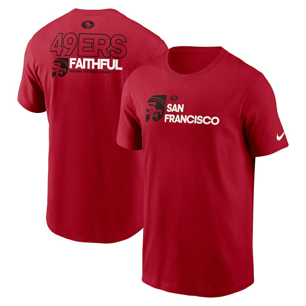 San Francisco 49ers Outline T-Shirt - Scarlet T-shirts