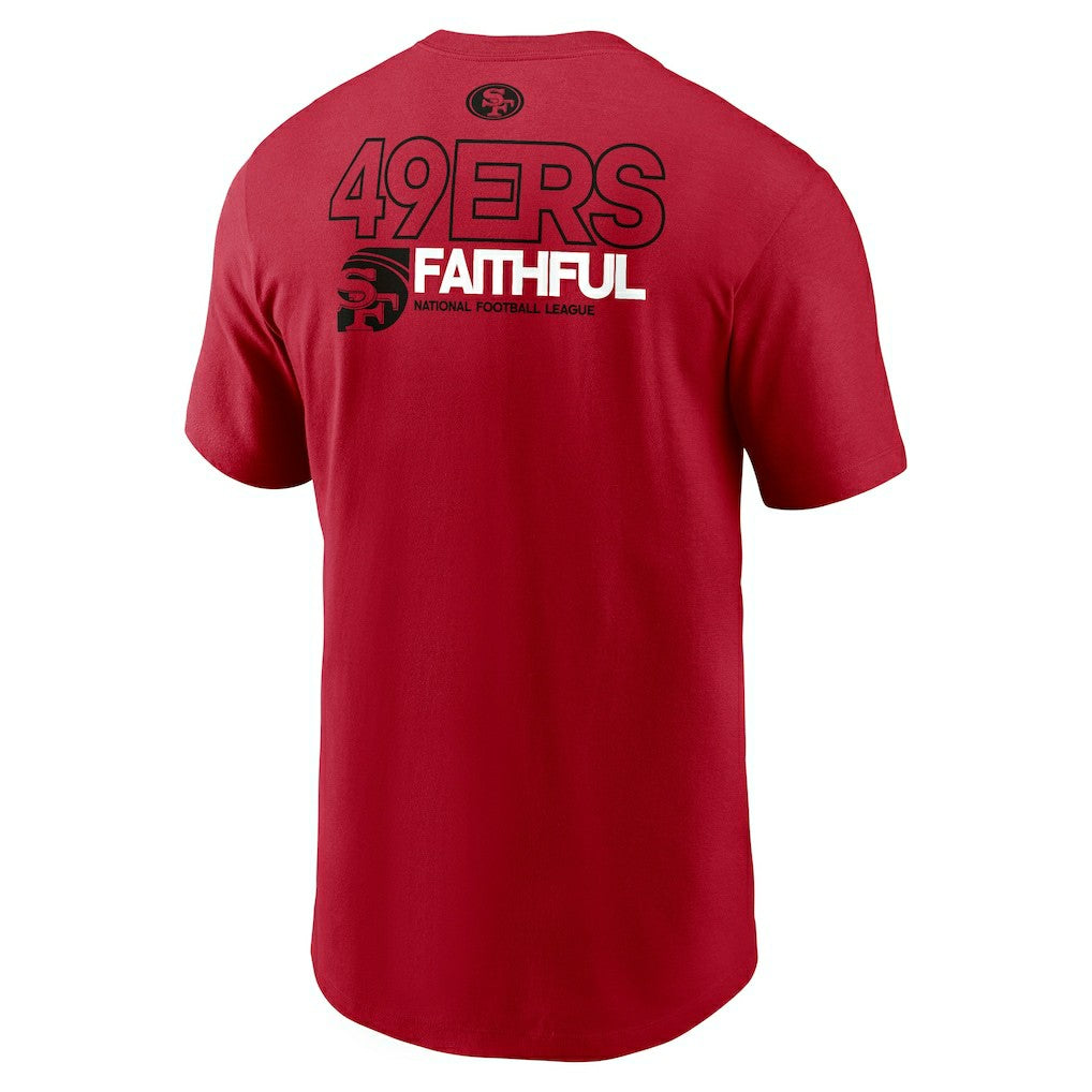 San Francisco 49ers Outline T-Shirt - Scarlet T-shirts